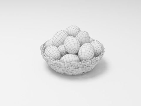 Kosz na jajka Model 3D
