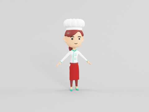 कार्टून शैली चरित्र 03 3D मॉडल