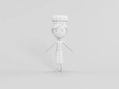 Мультиплікаційний персонаж 03 3D Модель