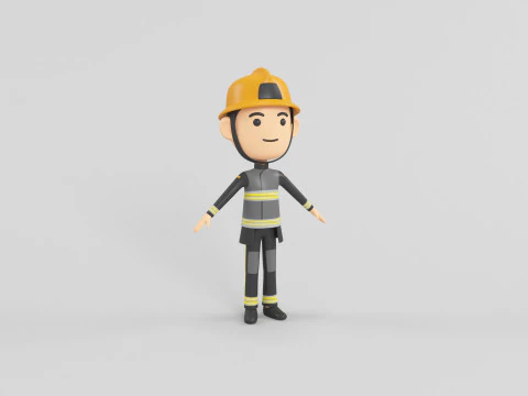 Мультиплікаційний персонаж 04 3D Модель