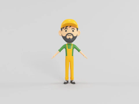 Cartoon Style Character 05 3D Model