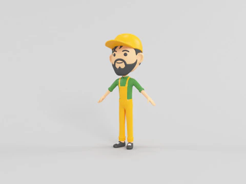 Cartoon Style Character 05 3D Model