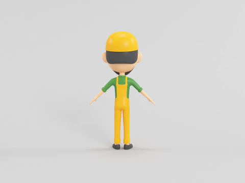 Cartoon Style Character 05 3D Model