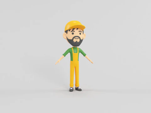 Cartoon Style Character 05 3D Model