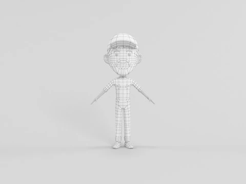 Cartoon Style Character 05 3D Model