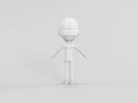 Cartoon Style Character 05 3D Model