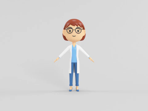 Cartoon Style Character 06 3D Model
