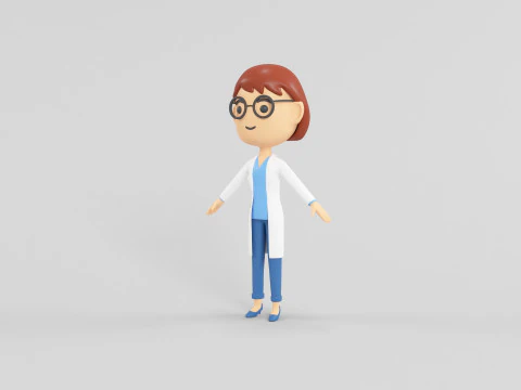Cartoon Style Character 06 3D Model