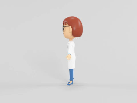 Cartoon Style Character 06 3D Model