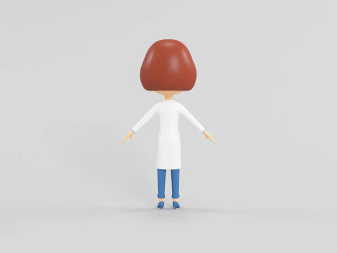 Cartoon Style Character 06 3D Model