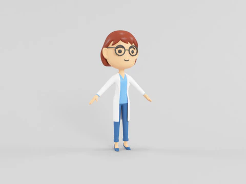 Cartoon Style Character 06 3D Model