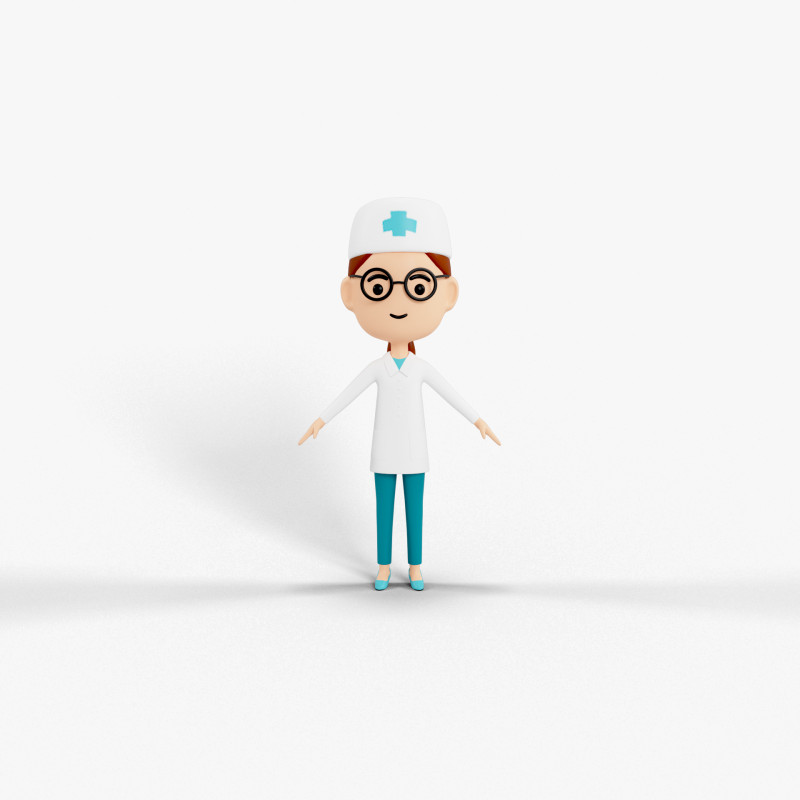 Personaggio in stile cartone animato 07 Modello 3D .c4d .max .obj .3ds .fbx .stl .blend