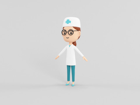 Personaggio in stile cartone animato 07 Modello 3D