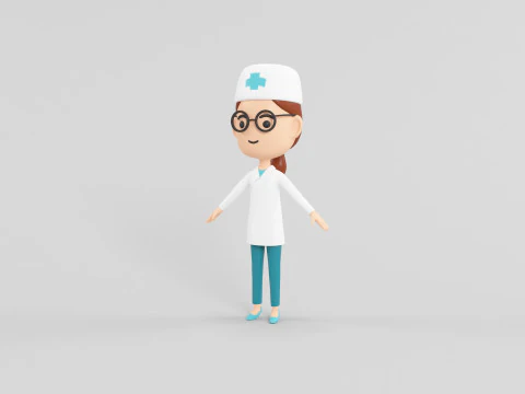 Cartoon Style Character 07 3D Model