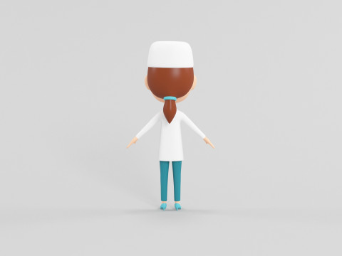 Personaggio in stile cartone animato 07 Modello 3D