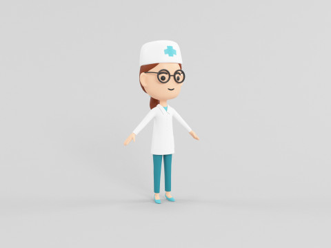 Personaggio in stile cartone animato 07 Modello 3D