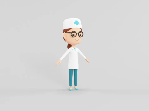 Cartoon Style Character 07 3D Model