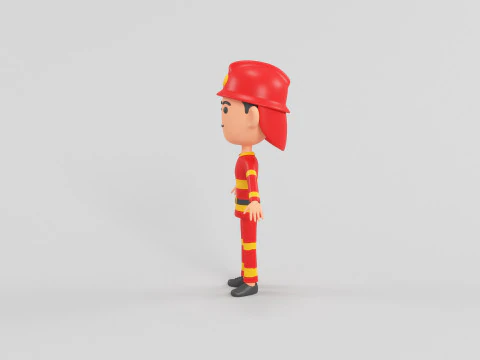 Personaggio in stile cartone animato 08 Modello 3D