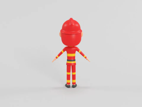 Personaggio in stile cartone animato 08 Modello 3D