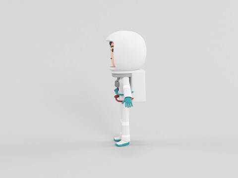 कार्टून शैली चरित्र 09 3D मॉडल