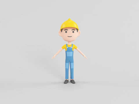 Мультяшний персонаж 10 3D Модель