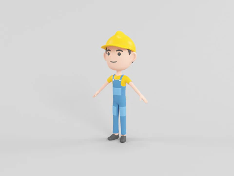 Мультяшний персонаж 10 3D Модель