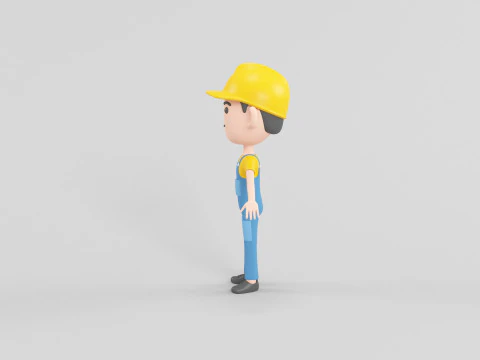 Мультяшний персонаж 10 3D Модель