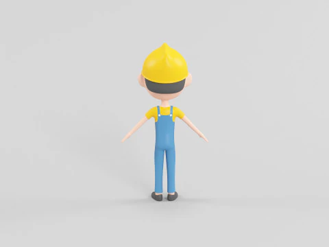 Мультяшний персонаж 10 3D Модель