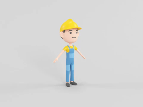 Мультяшний персонаж 10 3D Модель