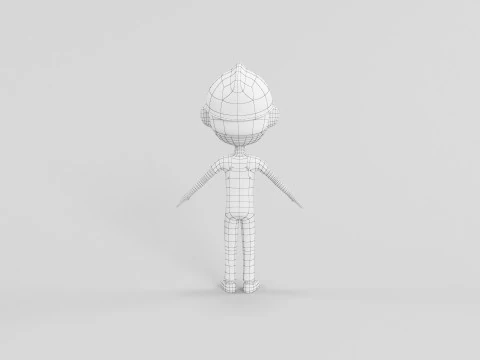 Мультяшний персонаж 10 3D Модель