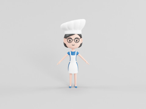 Cartoon Style Character 11 3D Model