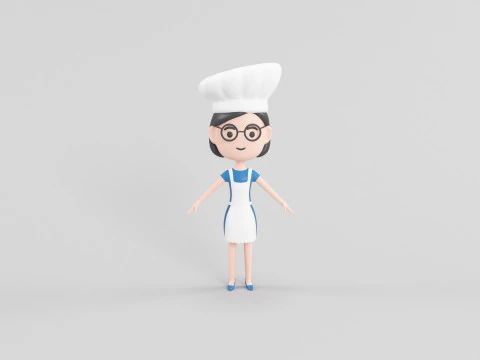 Personaggio in stile cartone animato 11 Modello 3D