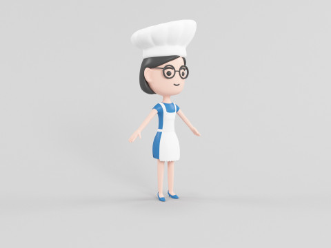 Cartoon Style Character 11 3D Model