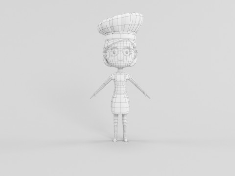 Cartoon Style Character 11 3D Model