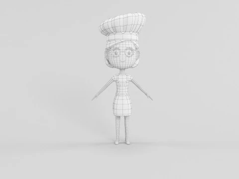Personaggio in stile cartone animato 11 Modello 3D