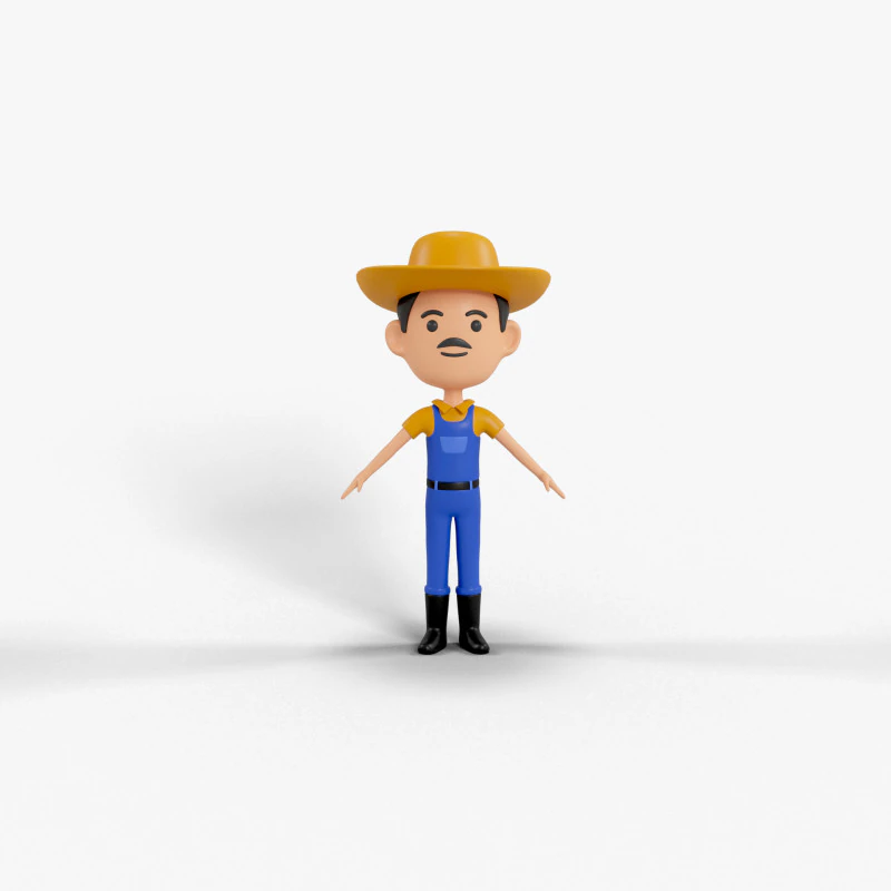 Personaggio in stile cartone animato 12 Modello 3D .c4d .max .obj .3ds .fbx .stl .blend