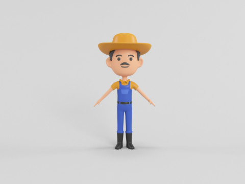 Cartoon Style Character 12 3D Model