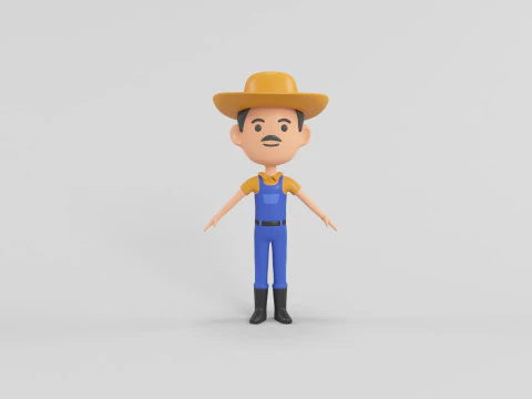 Personaggio in stile cartone animato 12 Modello 3D