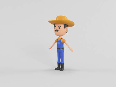 Cartoon Style Character 12 3D Model