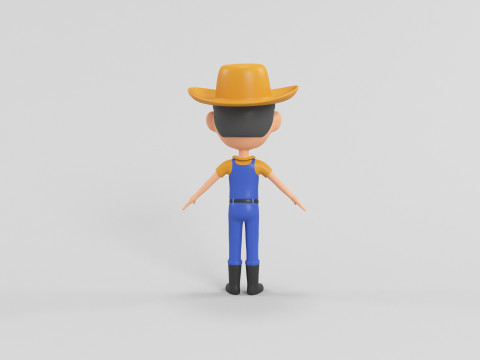 Cartoon Style Character 12 3D Model