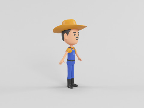 Cartoon Style Character 12 3D Model