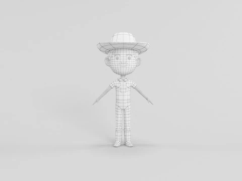 Personaggio in stile cartone animato 12 Modello 3D