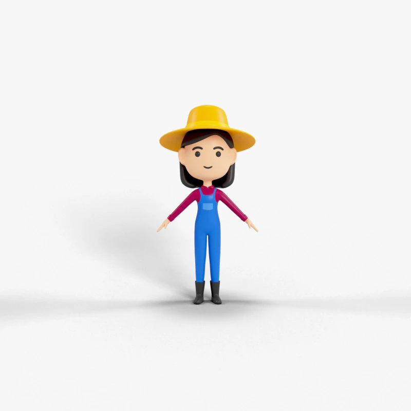 Personaggio in stile cartone animato 13 Modello 3D .c4d .max .obj .3ds .fbx .stl .blend