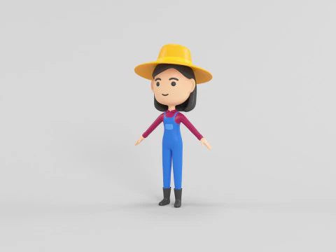 Personaggio in stile cartone animato 13 Modello 3D