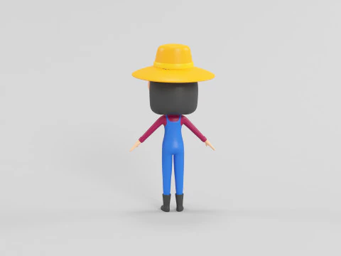 Personaggio in stile cartone animato 13 Modello 3D