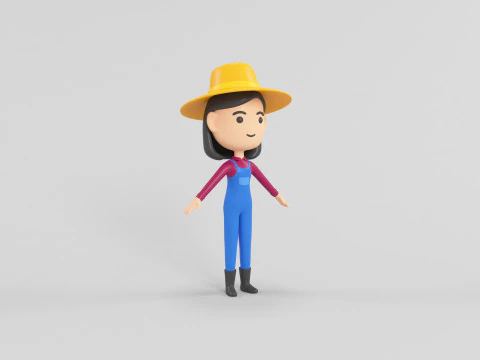 Personaggio in stile cartone animato 13 Modello 3D