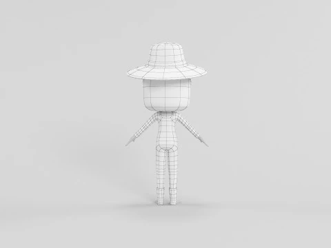 Personaggio in stile cartone animato 13 Modello 3D