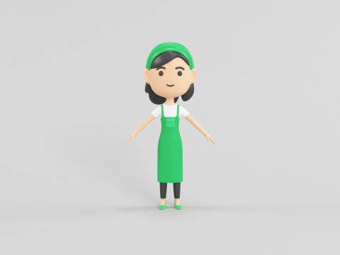 Cartoon Style Character 14 3D Model