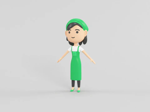 Cartoon Style Character 14 3D Model