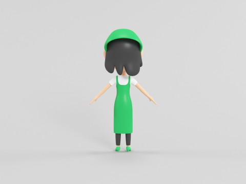 Personaggio in stile cartone animato 14 Modello 3D